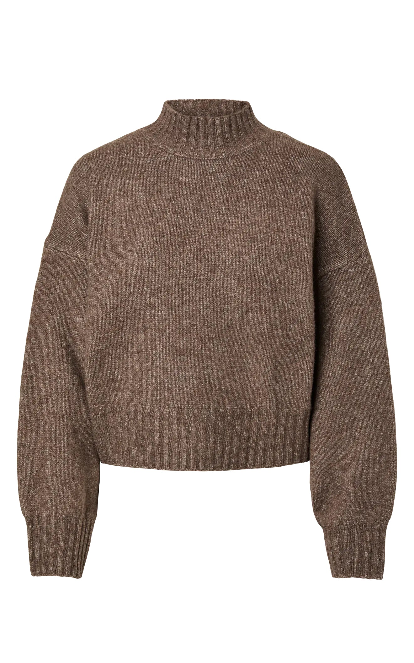 Aico High Neck Sweater in Coffee Quartz