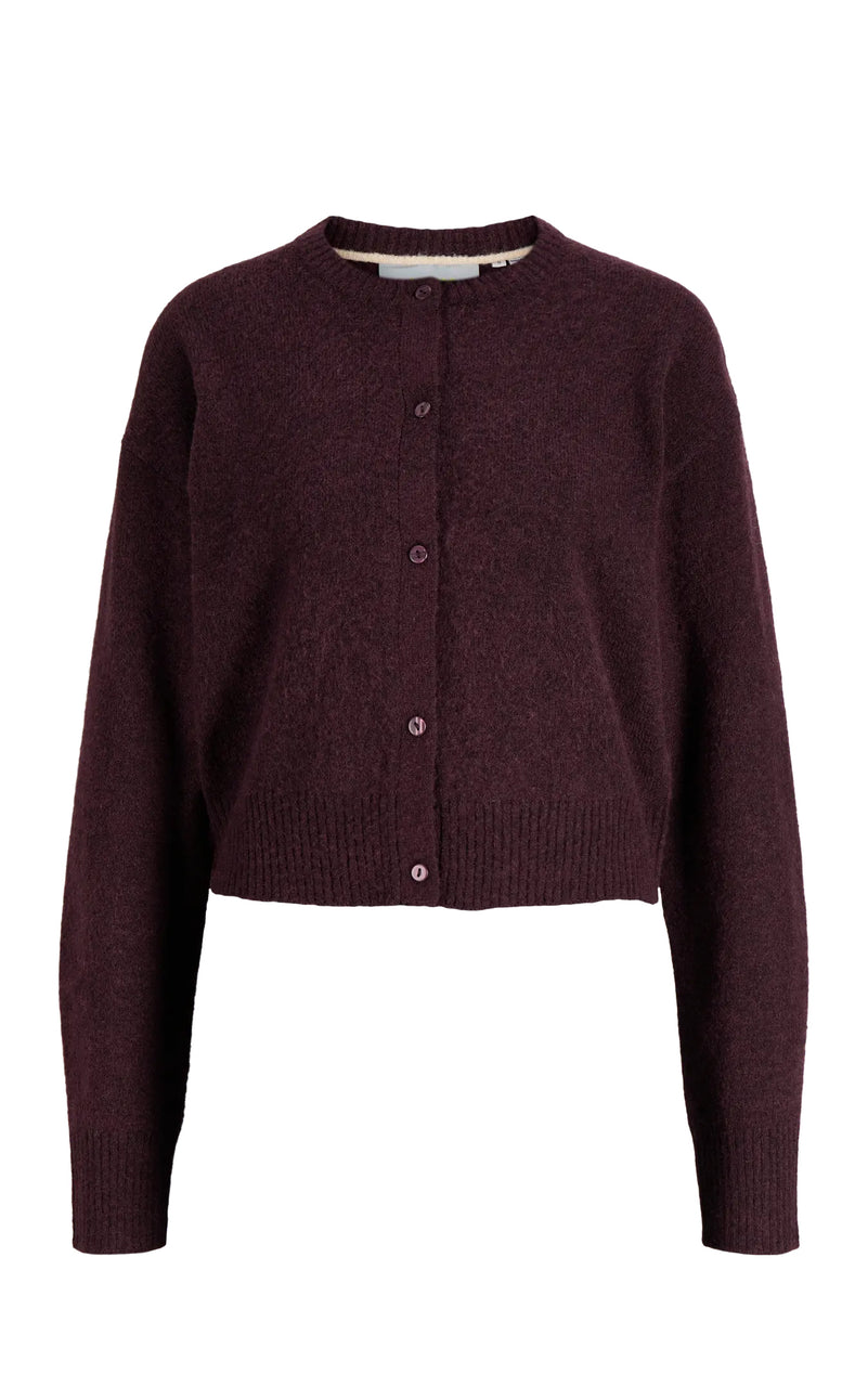 Natalie Diverse Cardigan in Winetasting