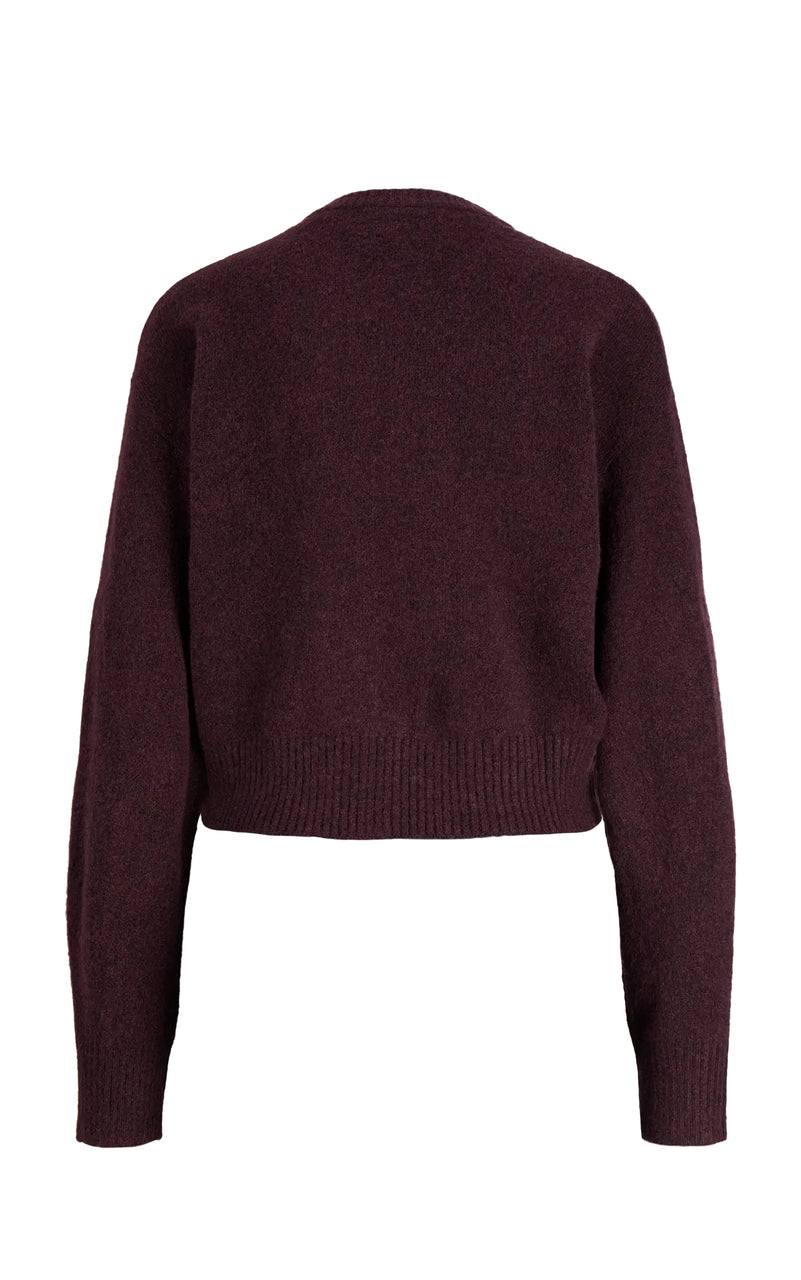 Natalie Diverse Cardigan in Winetasting