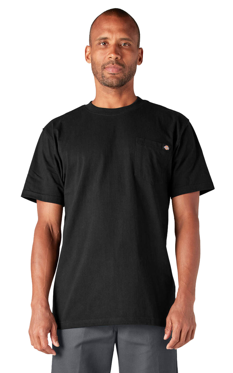 Short Sleeve Heavyweight Pocket Tee in Black