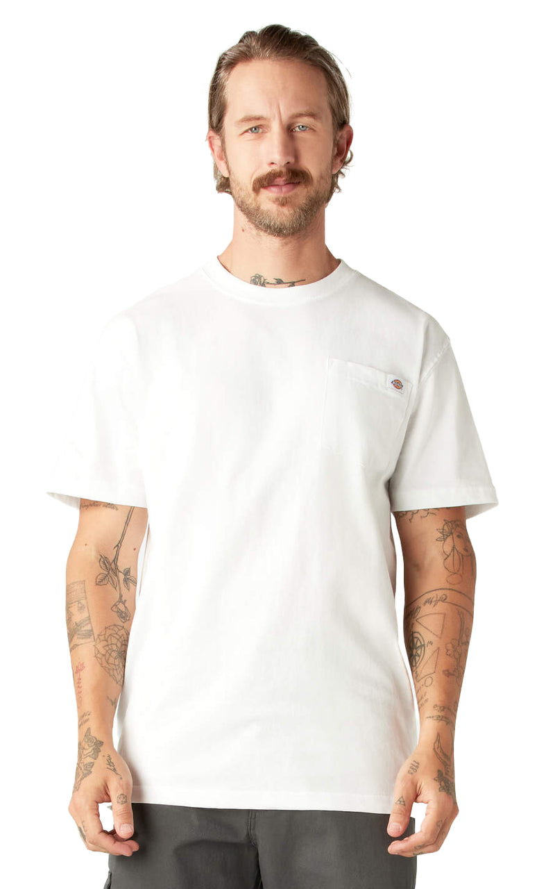 Short Sleeve Heavyweight Pocket Tee in White