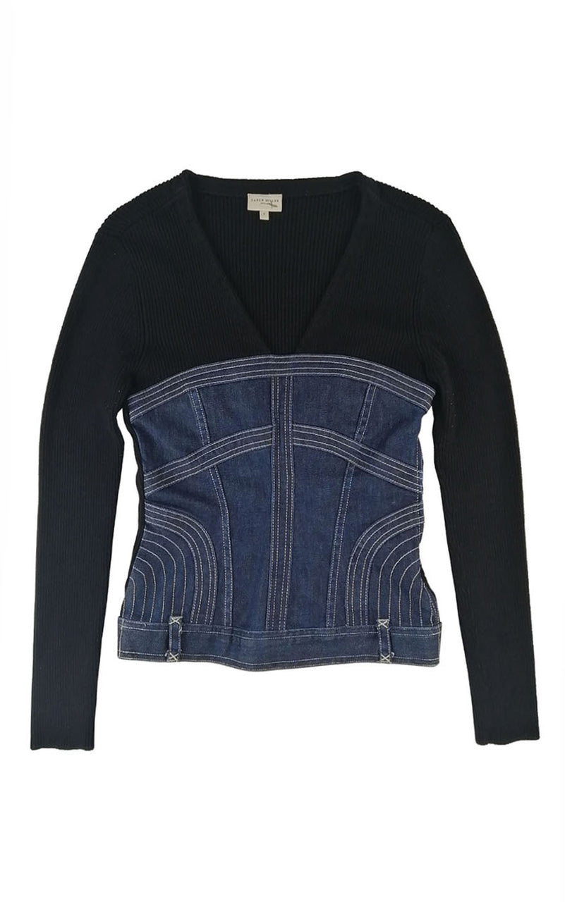 KAREN MILLEN Bustier Sweater
