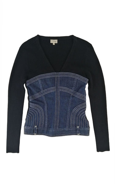 KAREN MILLEN Bustier Sweater