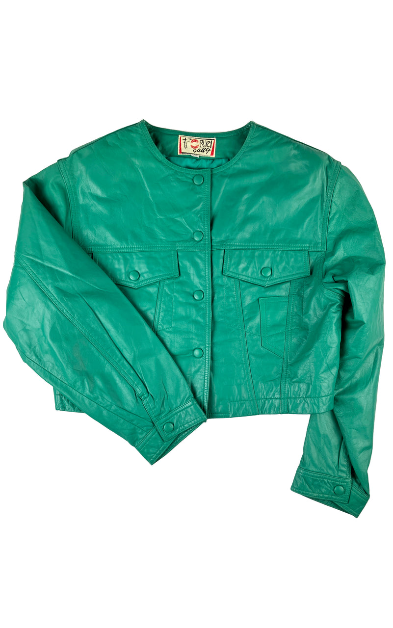 Fiorucci Gang Boxy Leather Jacket
