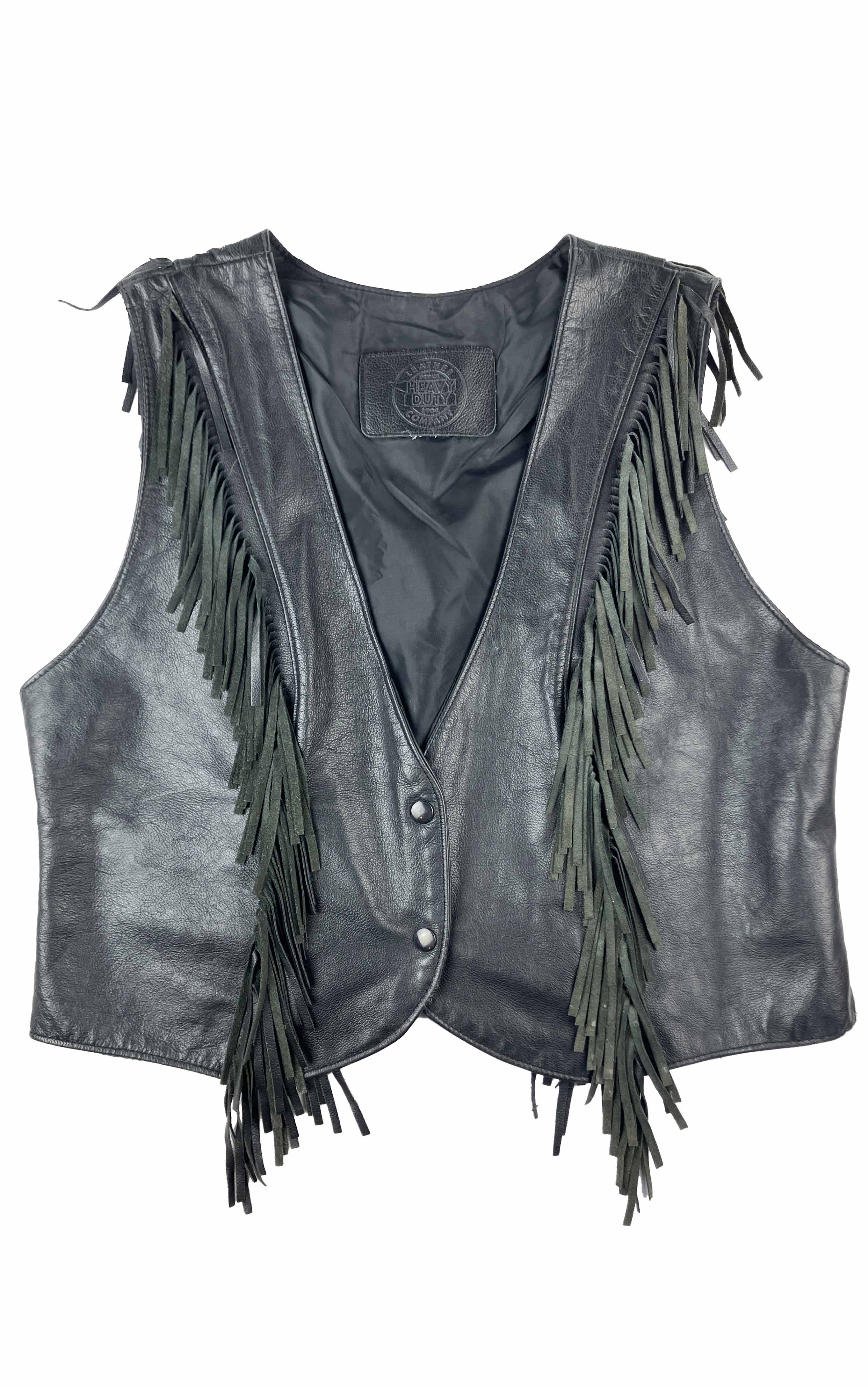 Fringe Leather Vest