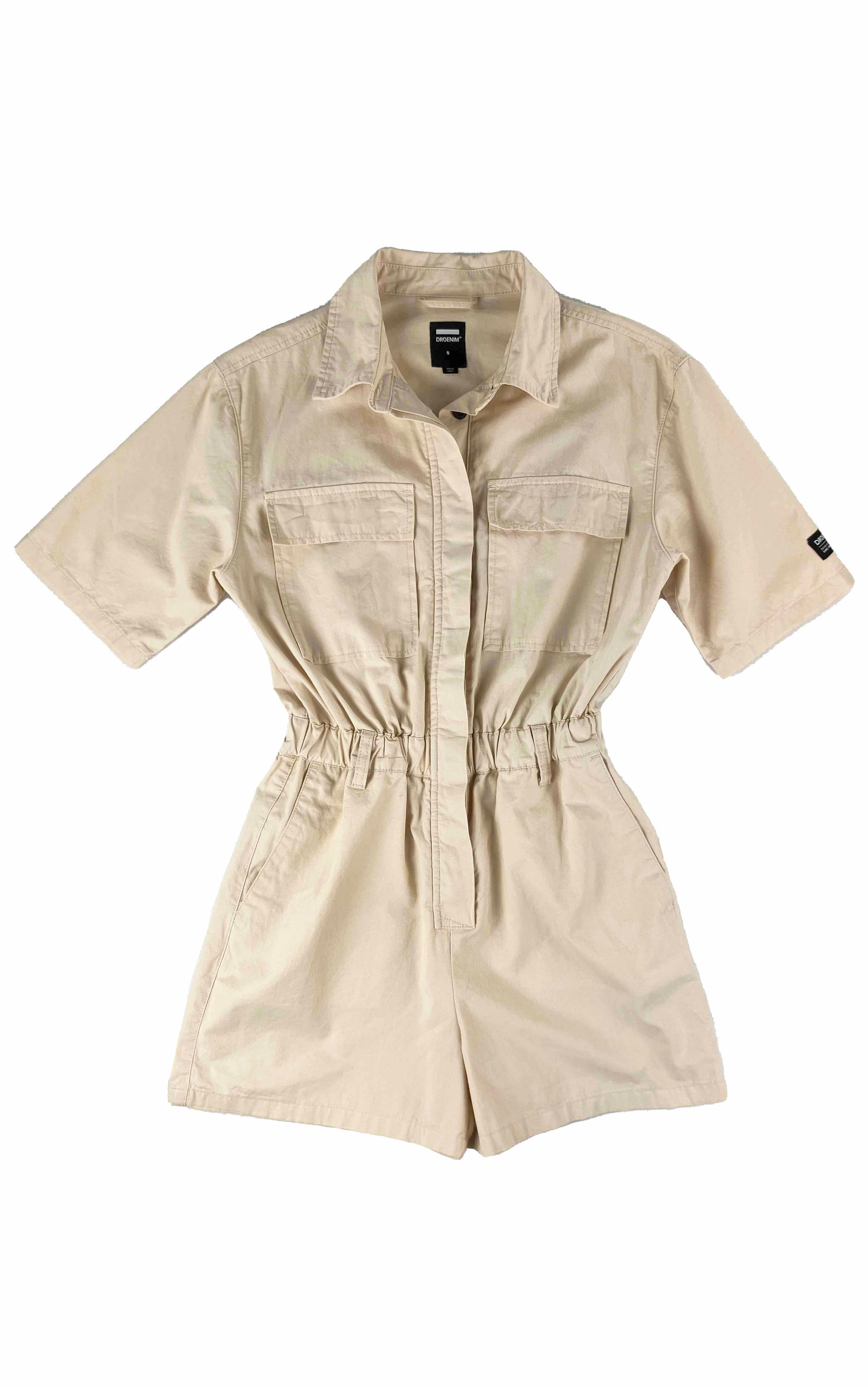 DR DENIM Tove Playsuit in Cookie