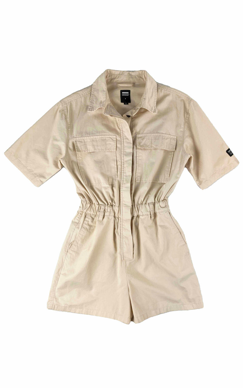 DR DENIM Tove Playsuit in Cookie