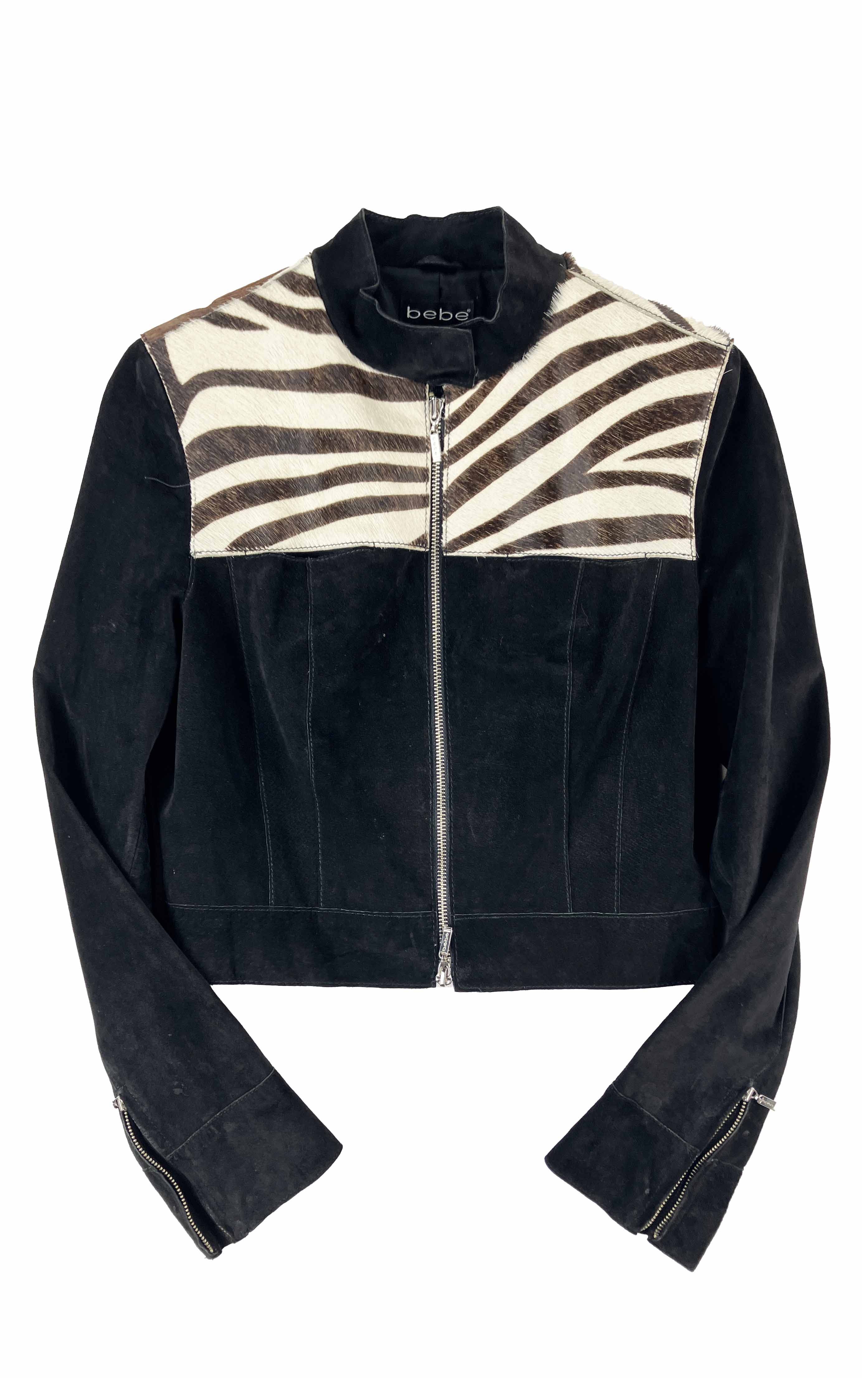 BEBE Suede & Zebra Jacket