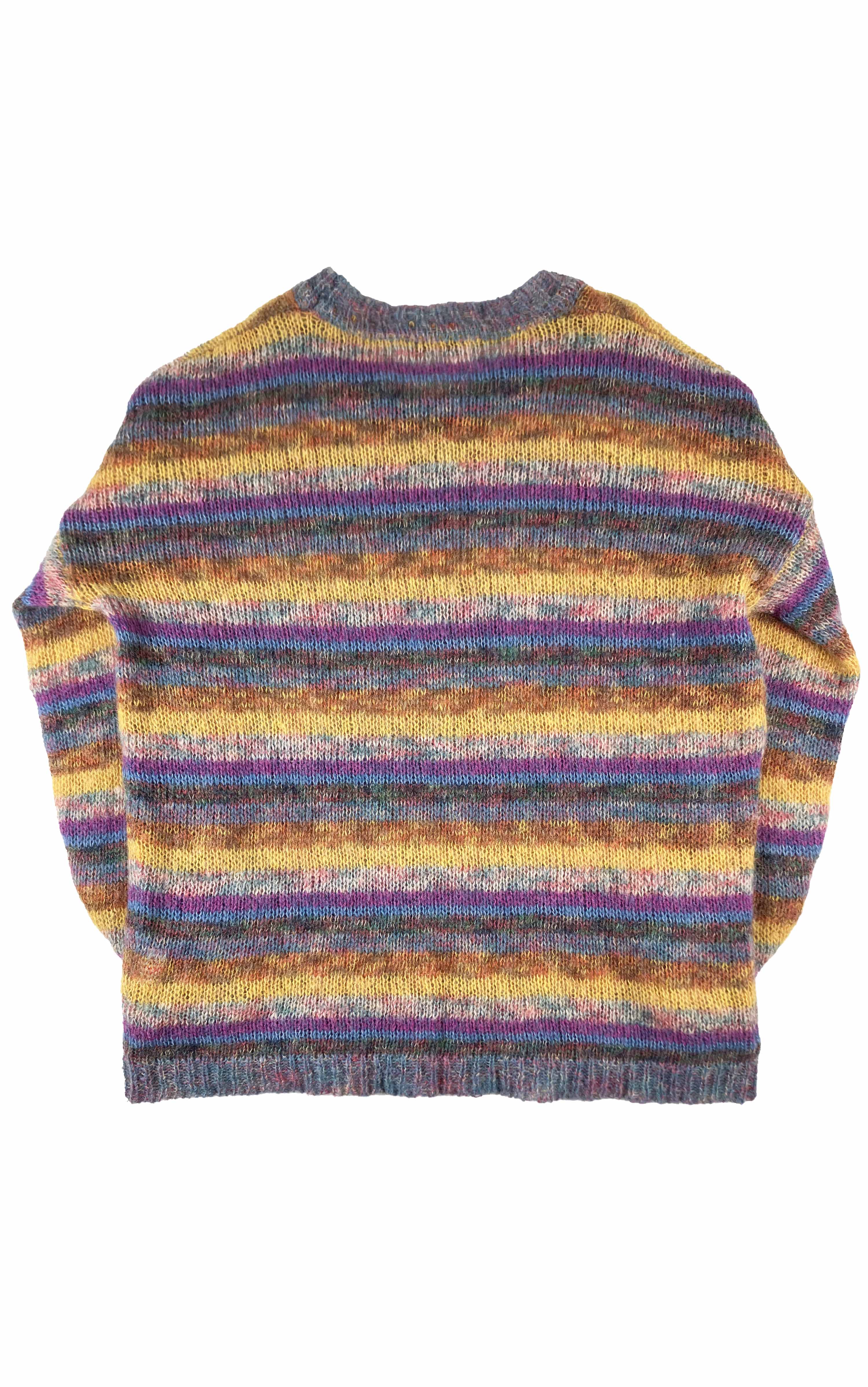 Rainbow fuzzy sale sweater