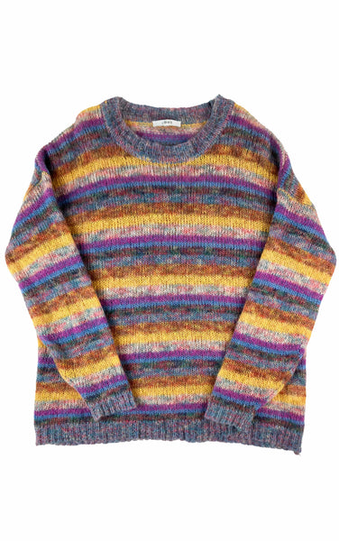 Fuzzy Rainbow Sweater