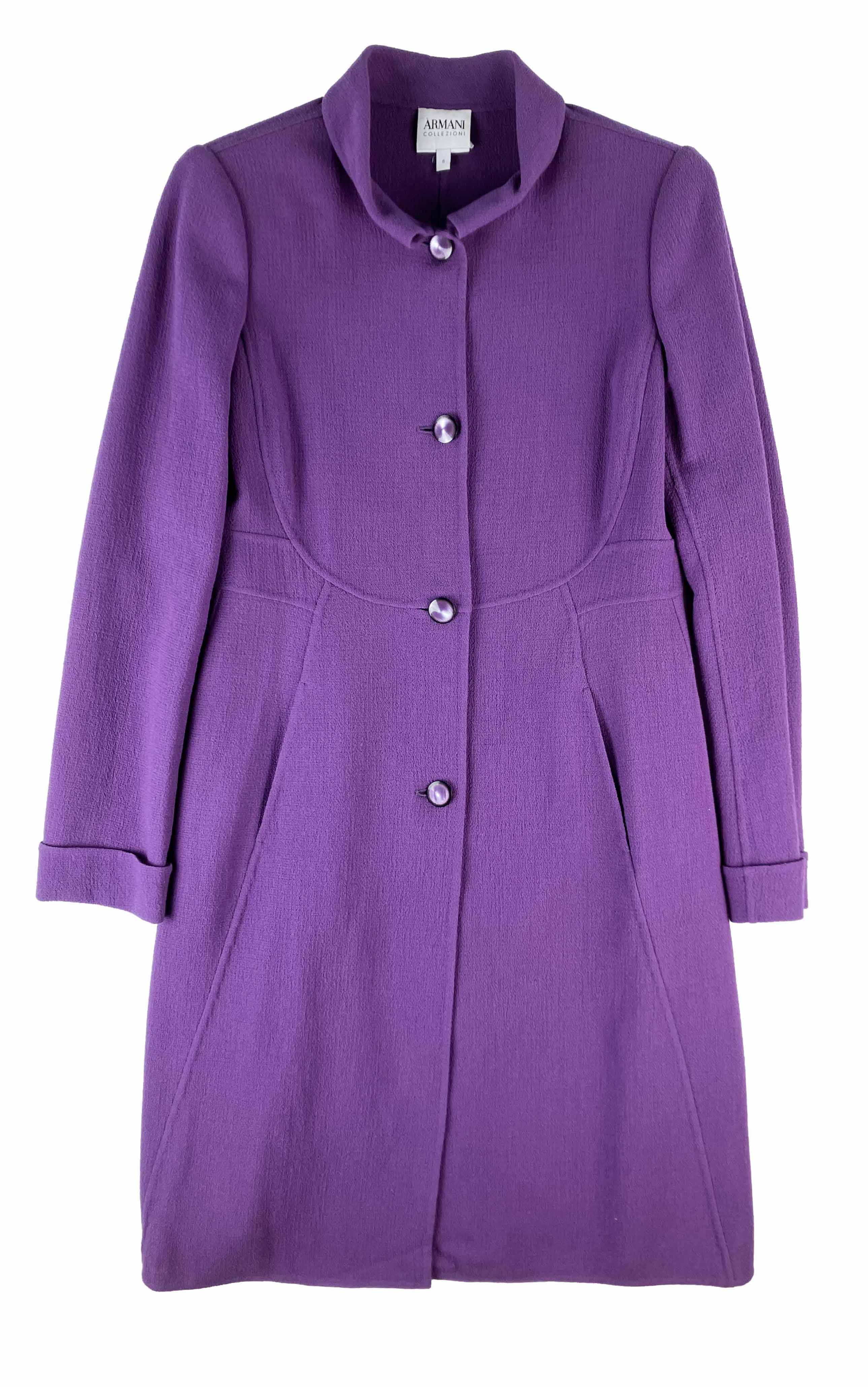 ARMANI French Violet Long Jacket