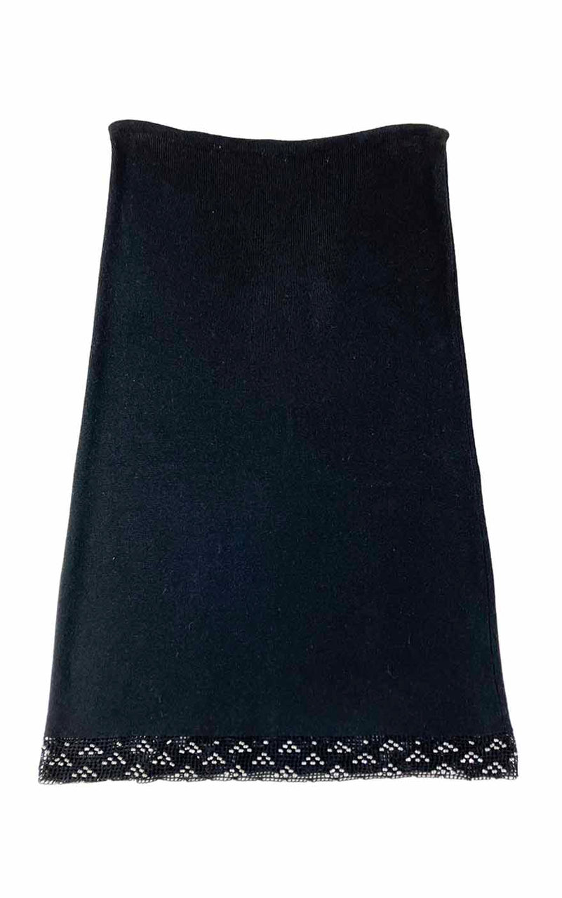 Beaded Details Knit Skirt