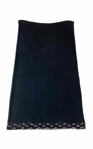 Beaded Details Knit Skirt