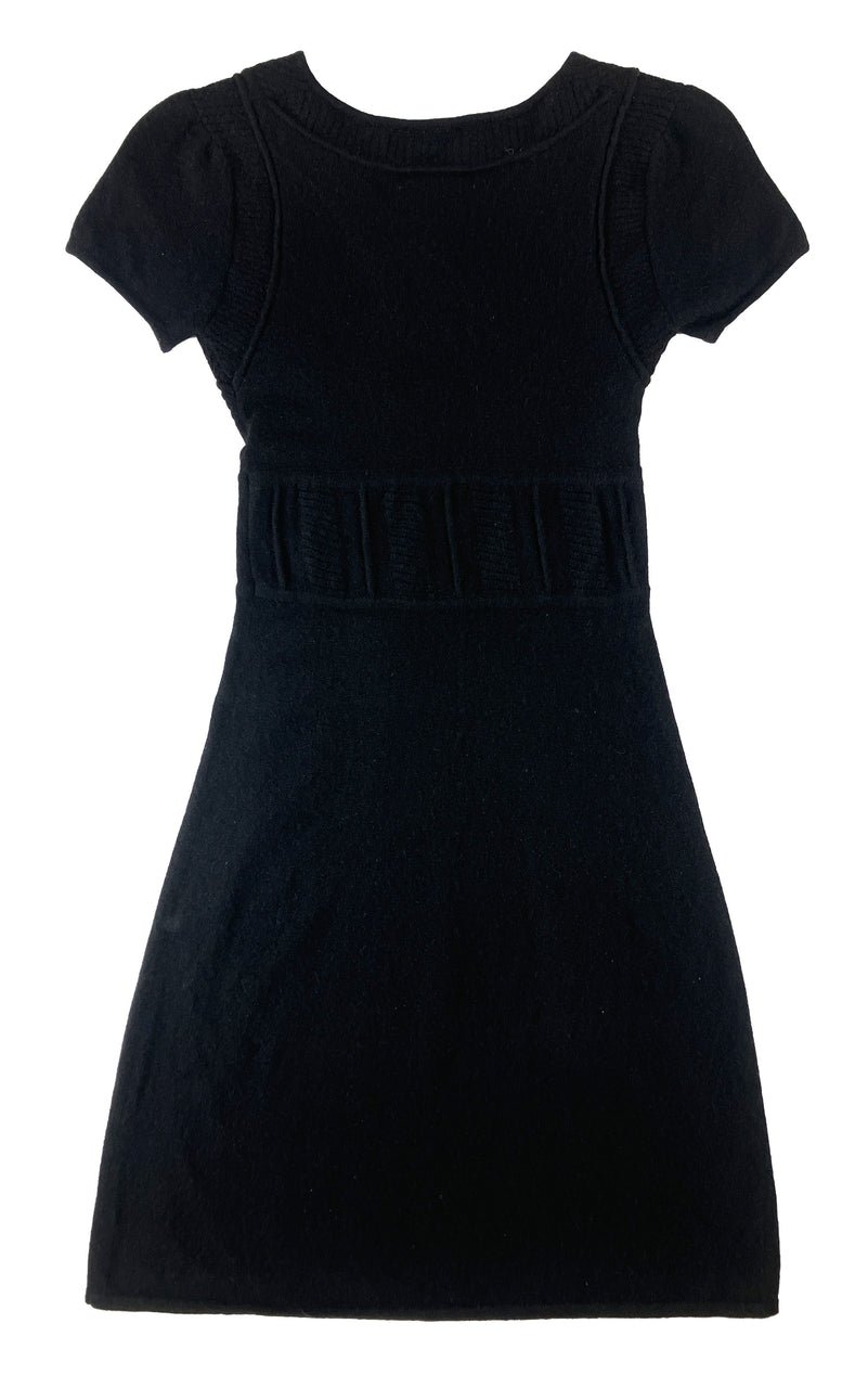 Black Cashmere Mini Dress