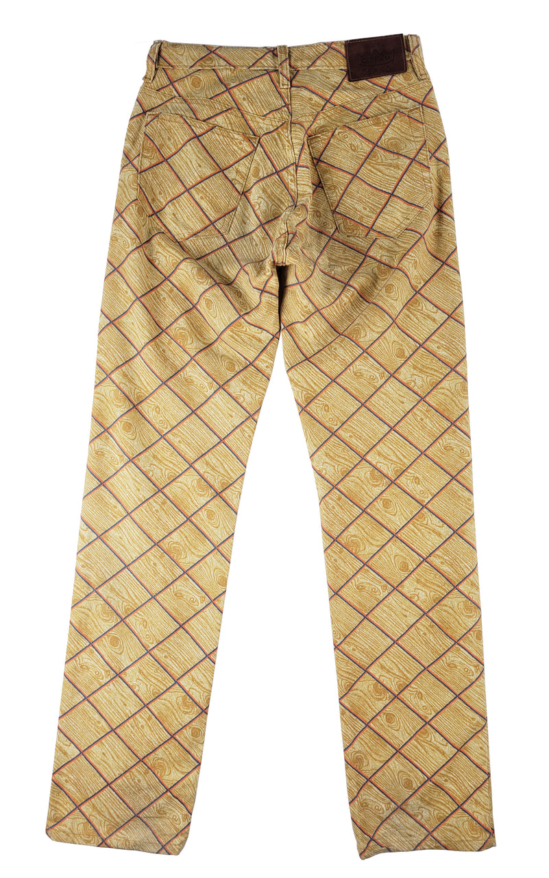 Todd Oldham Wood Grain Jeans