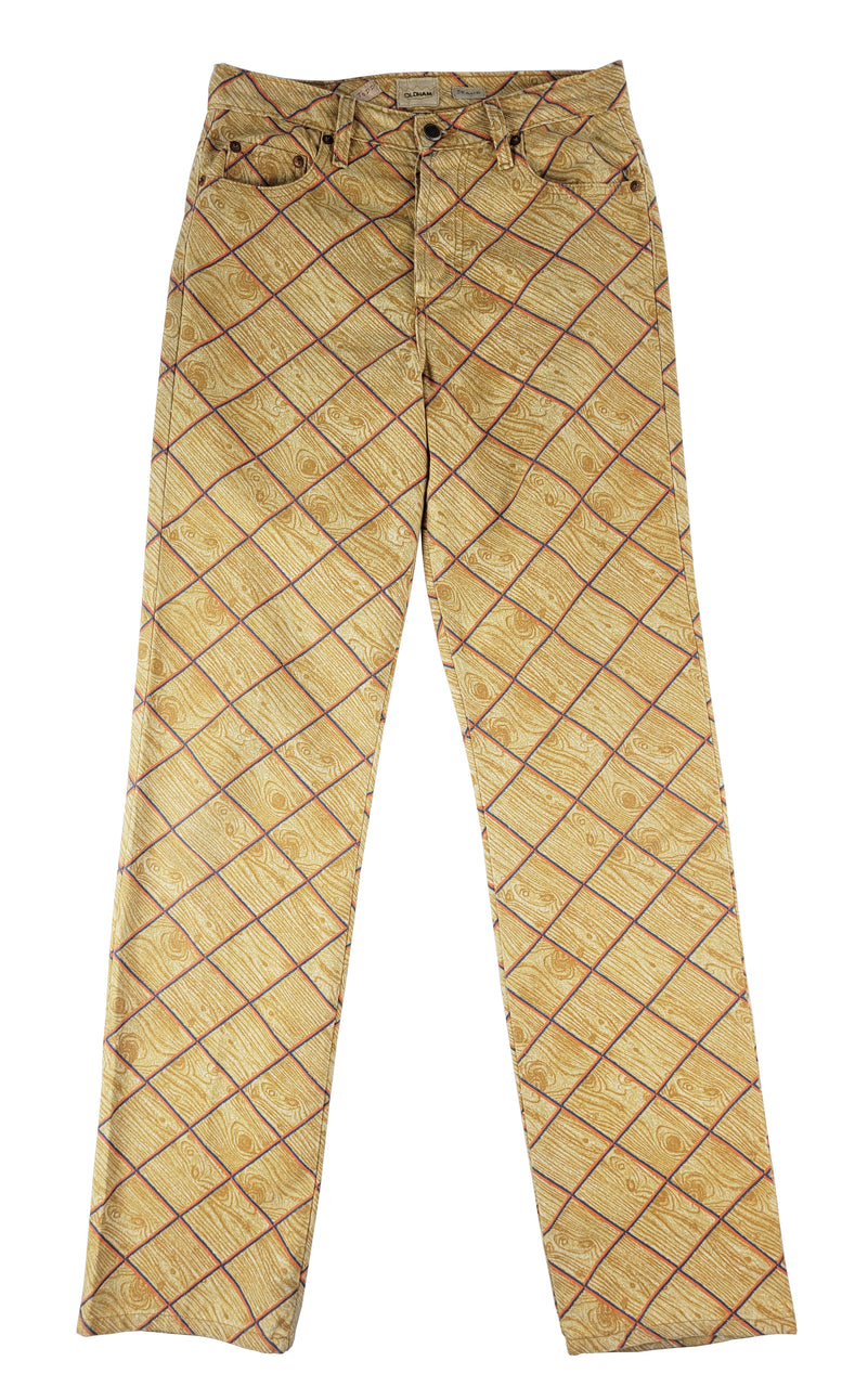 Todd Oldham Wood Grain Jeans