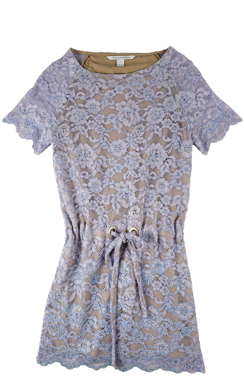 Lilac Lace Tunic by Furstenberg