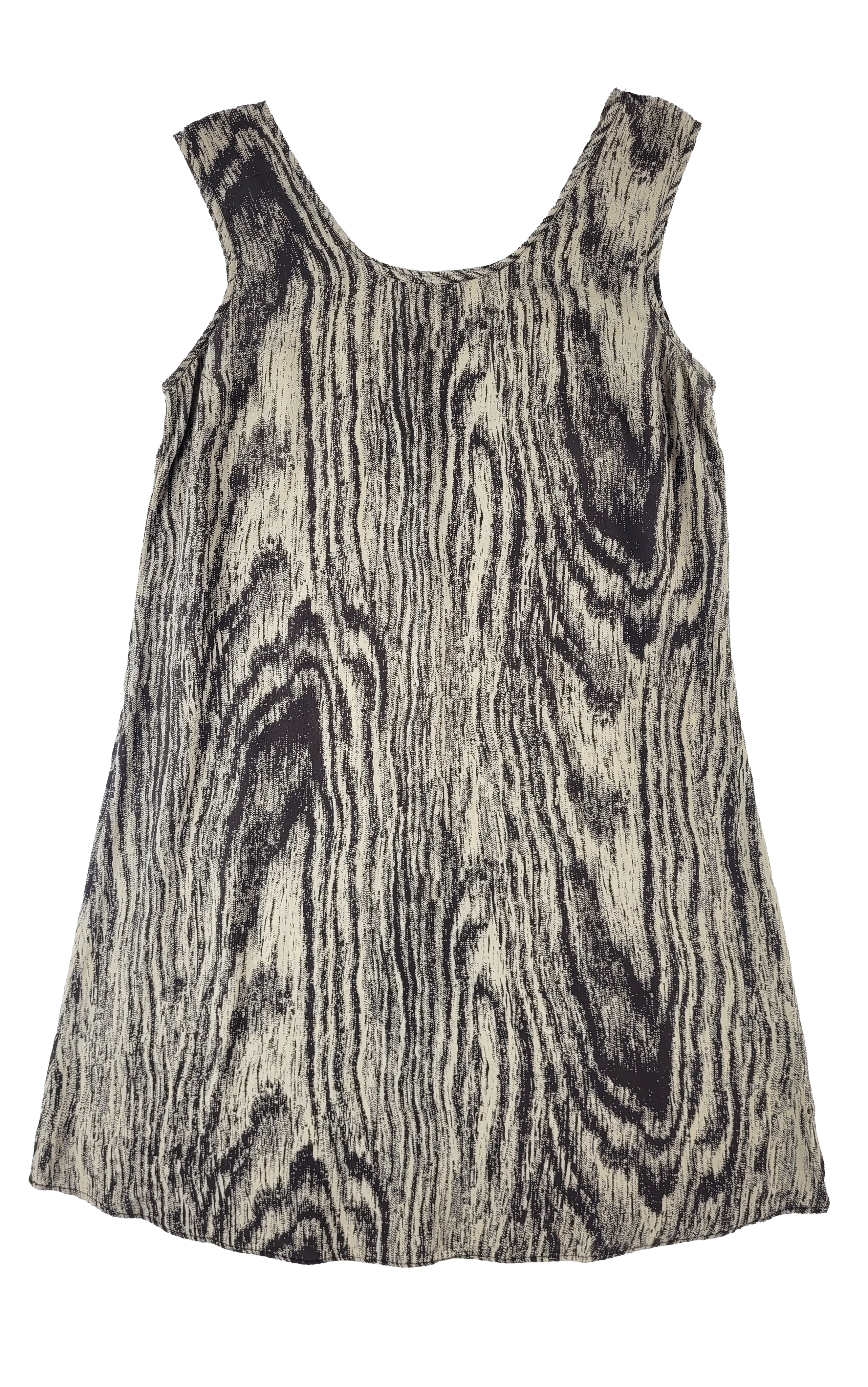 Woodgrain Silk Dress