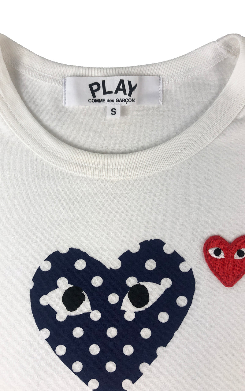 PLAY by Comme de Garcons Multi Heart Tee