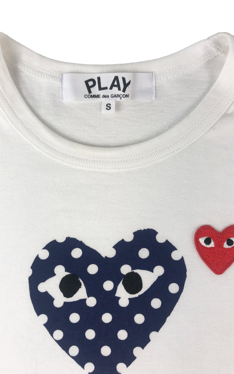 PLAY by Comme de Garcons Multi Heart Tee