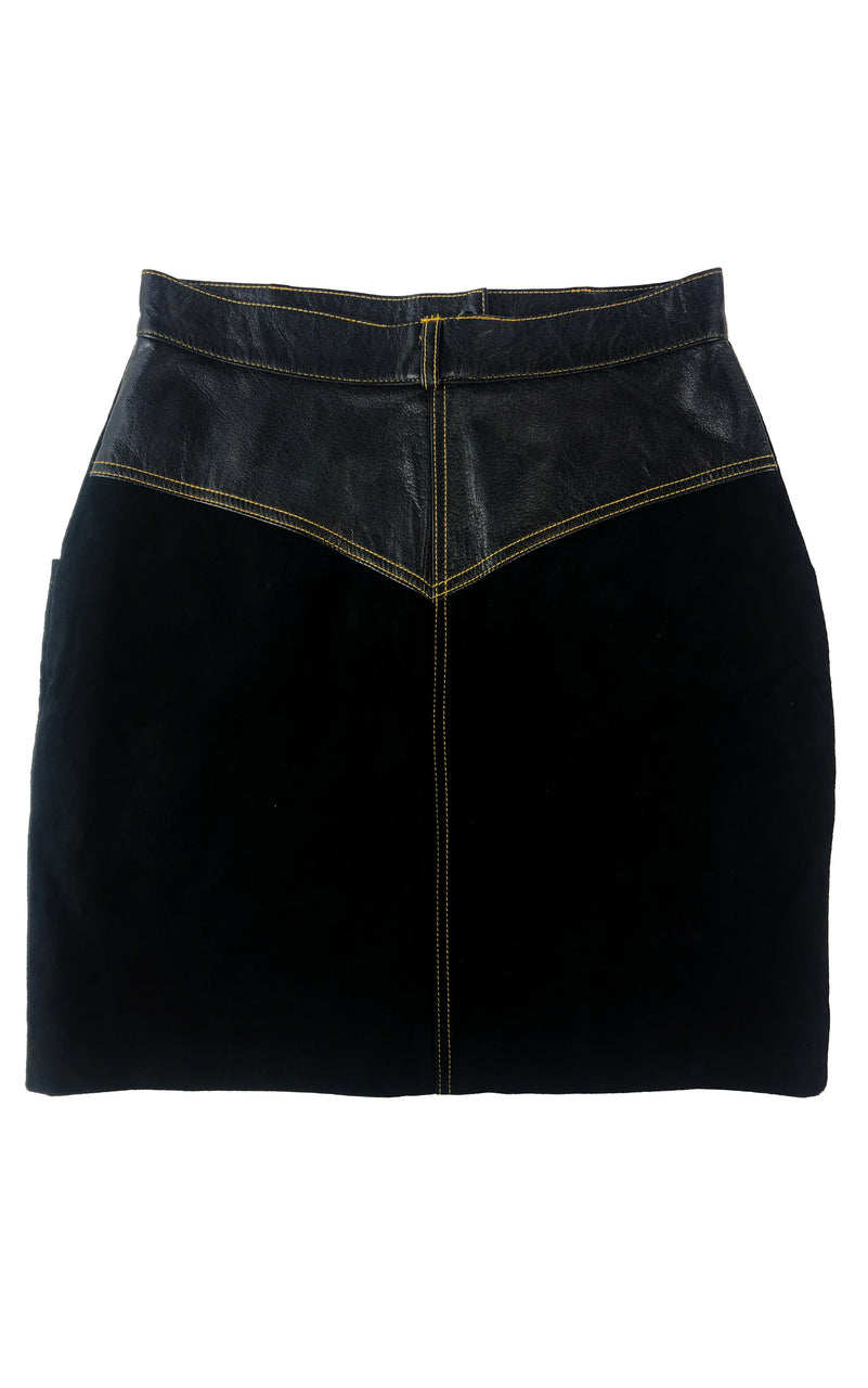 Glam Leather Skirt
