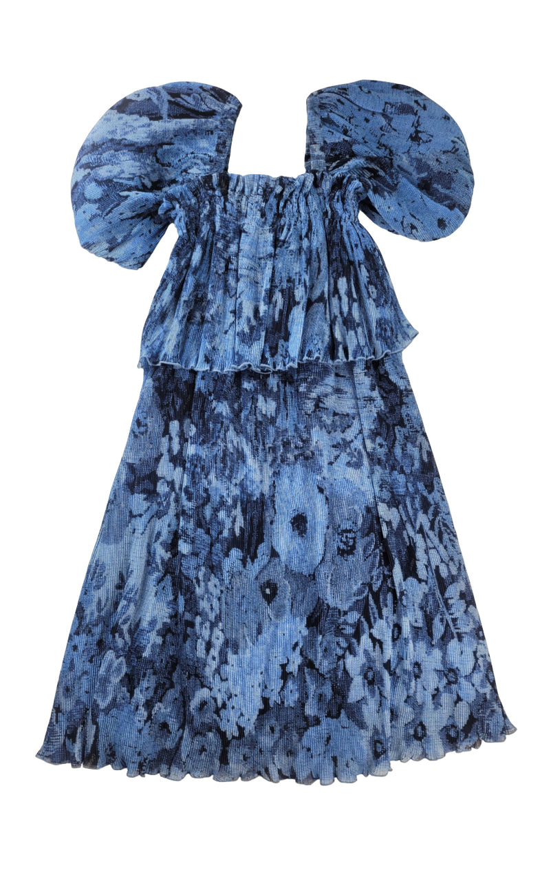 GANNI Crinkle Pleats Dress