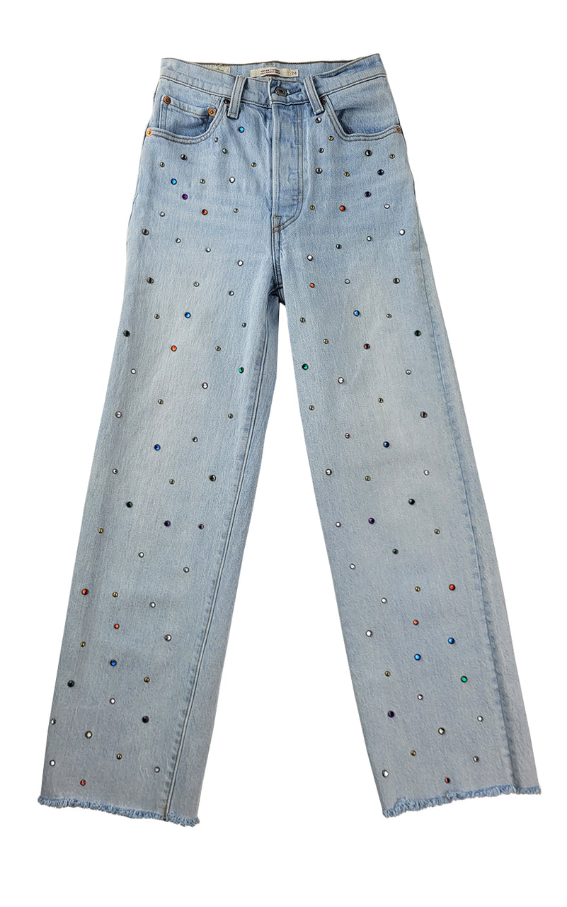 Bejeweled Light Wash Levi's
