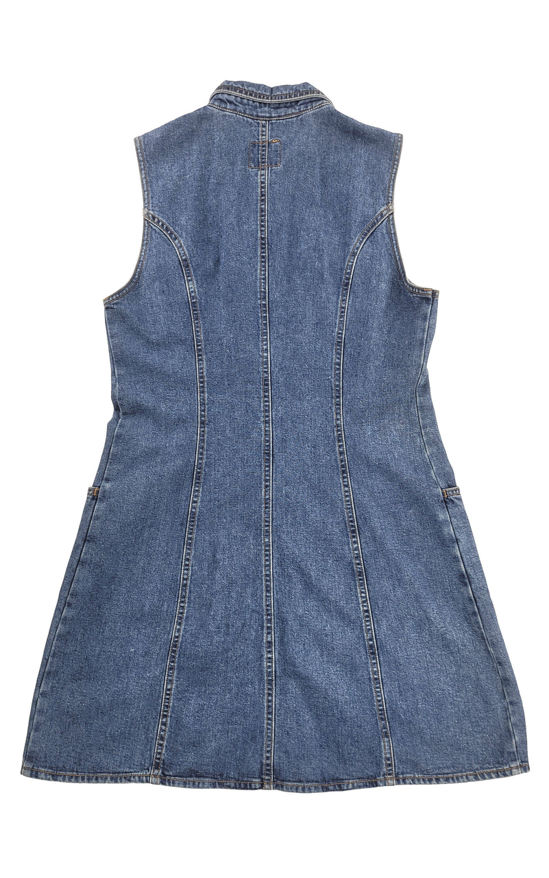 Essential Sleeveless Denim Dress