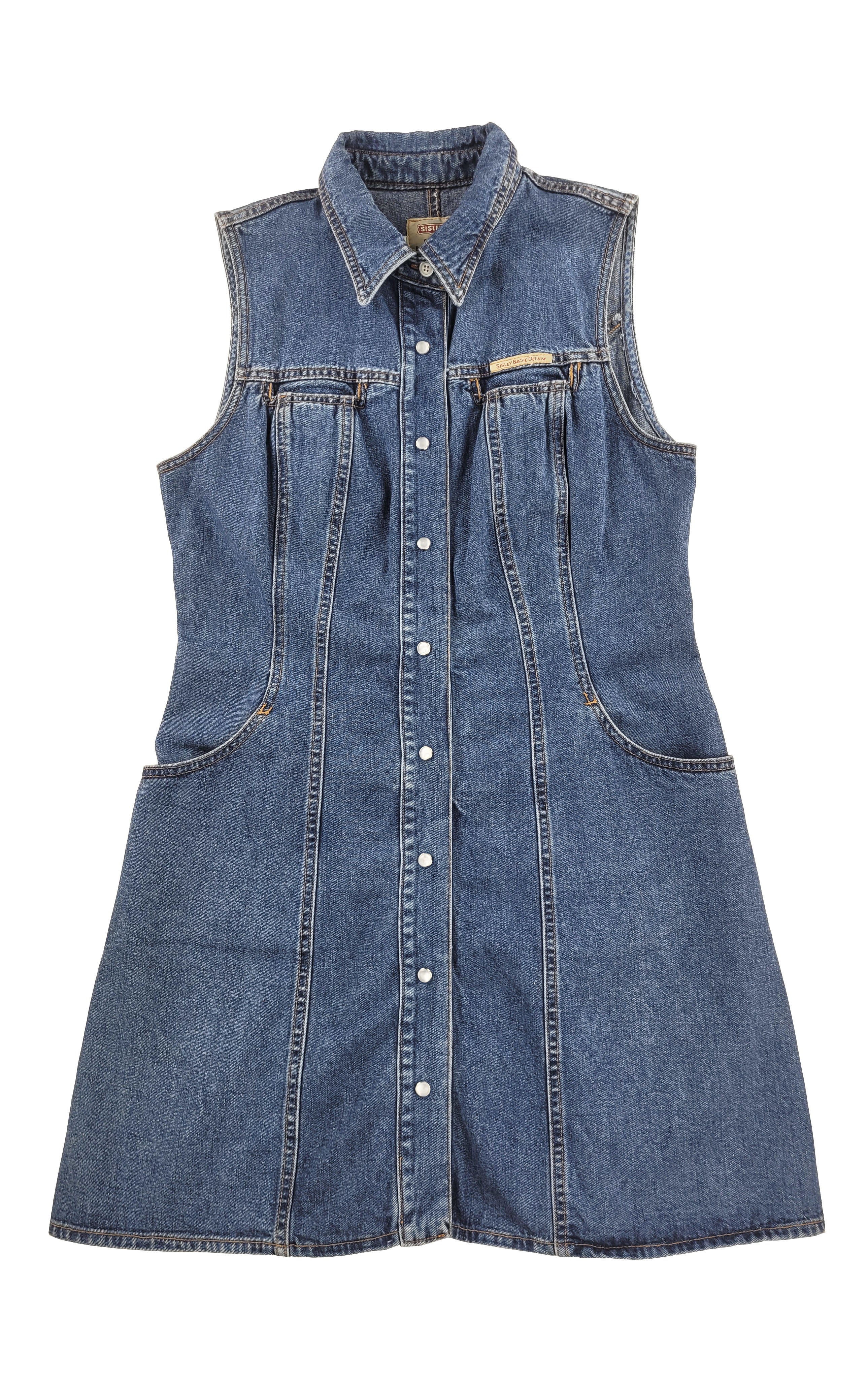 Essential Sleeveless Denim Dress