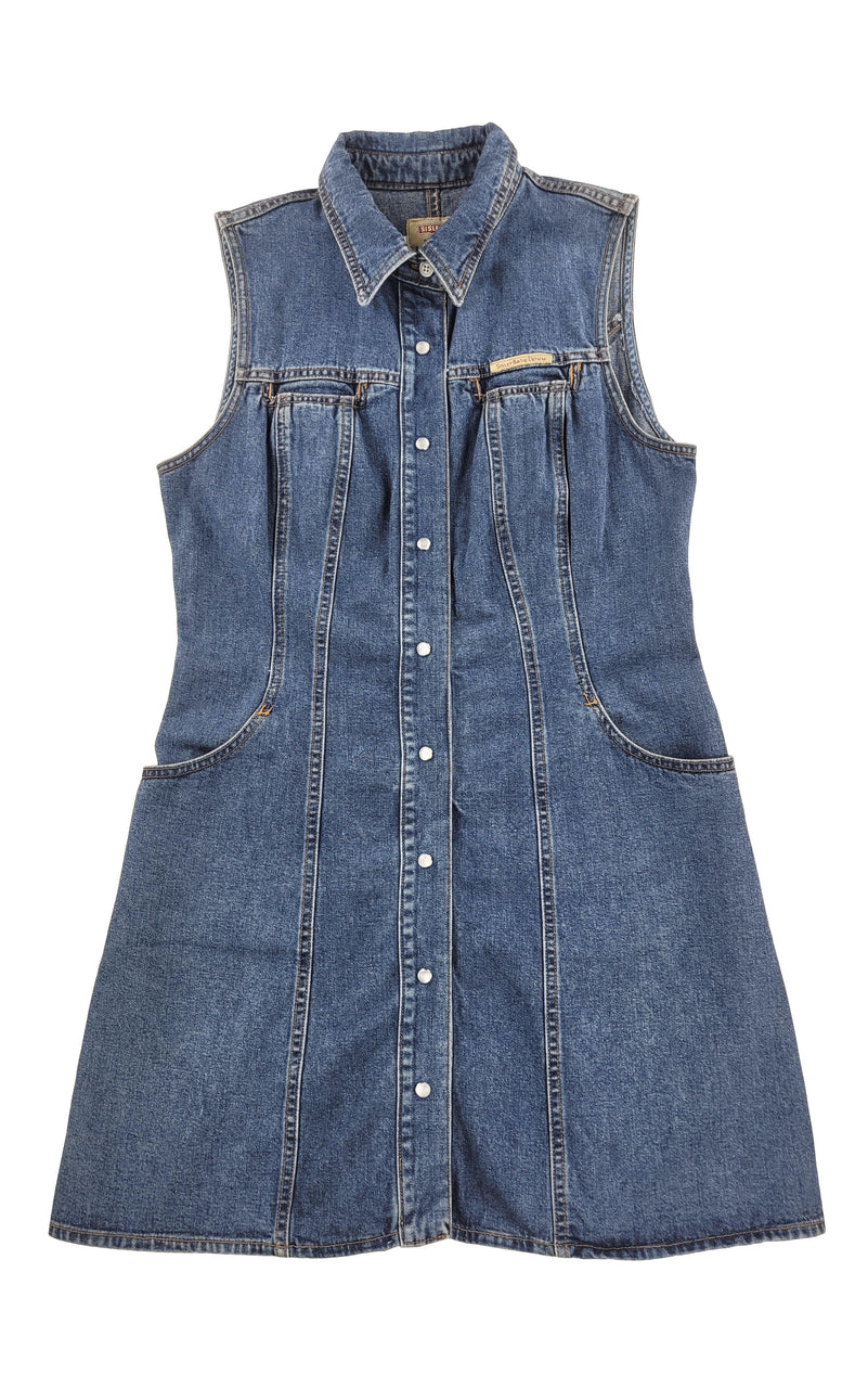 Essential Sleeveless Denim Dress