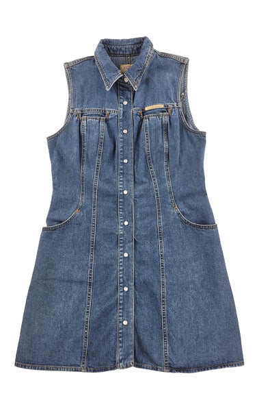 Essential Sleeveless Denim Dress