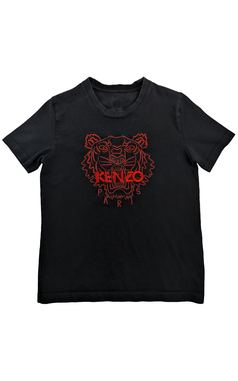Red + Black Tiger Tee by Kenzo