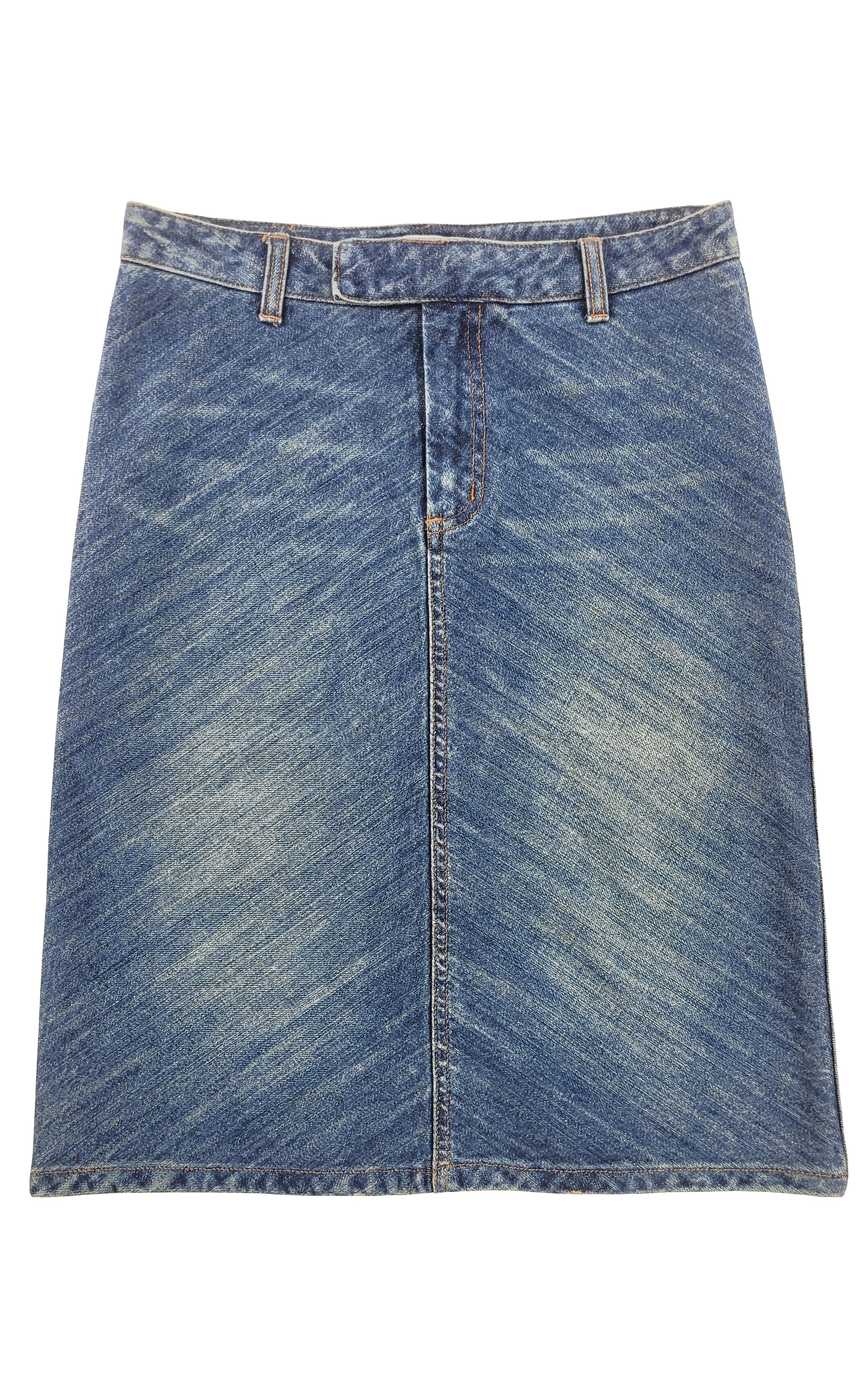 Straight Cut 00s Jean Skirt
