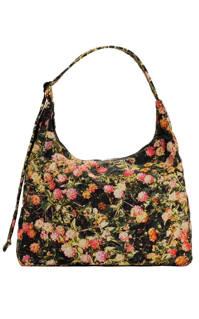 Nylon Shoulder Bag in Lantana Floral