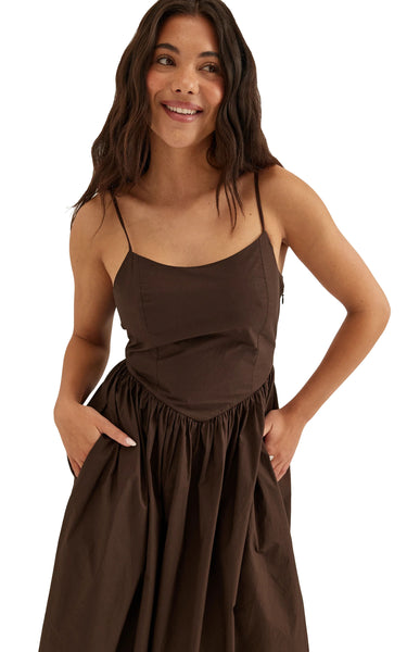 Likara Long Dress in ‘Shopping Bag'