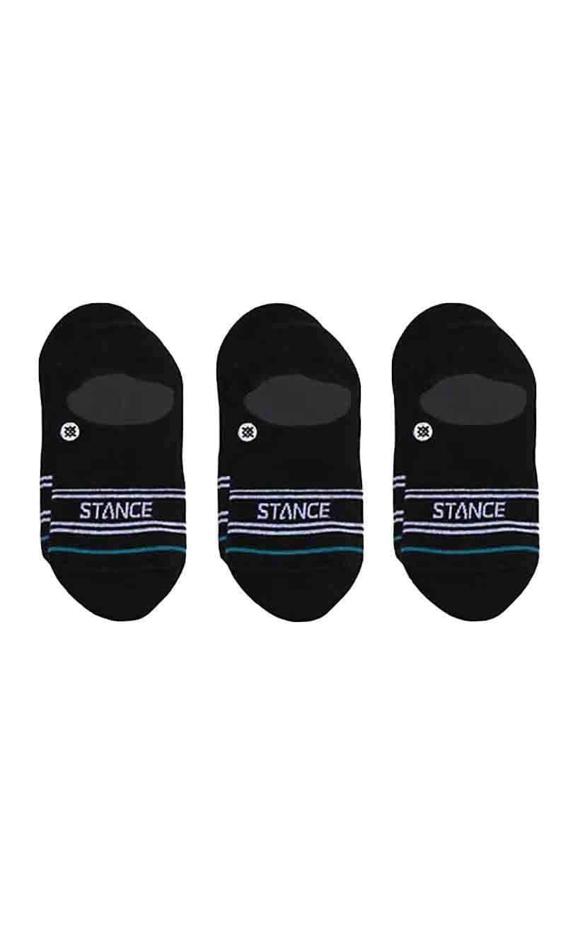 Basics 3-Pack No-Show Socks in Black