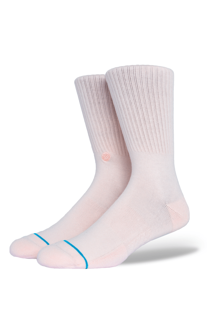 Icon Crew Socks in Pink
