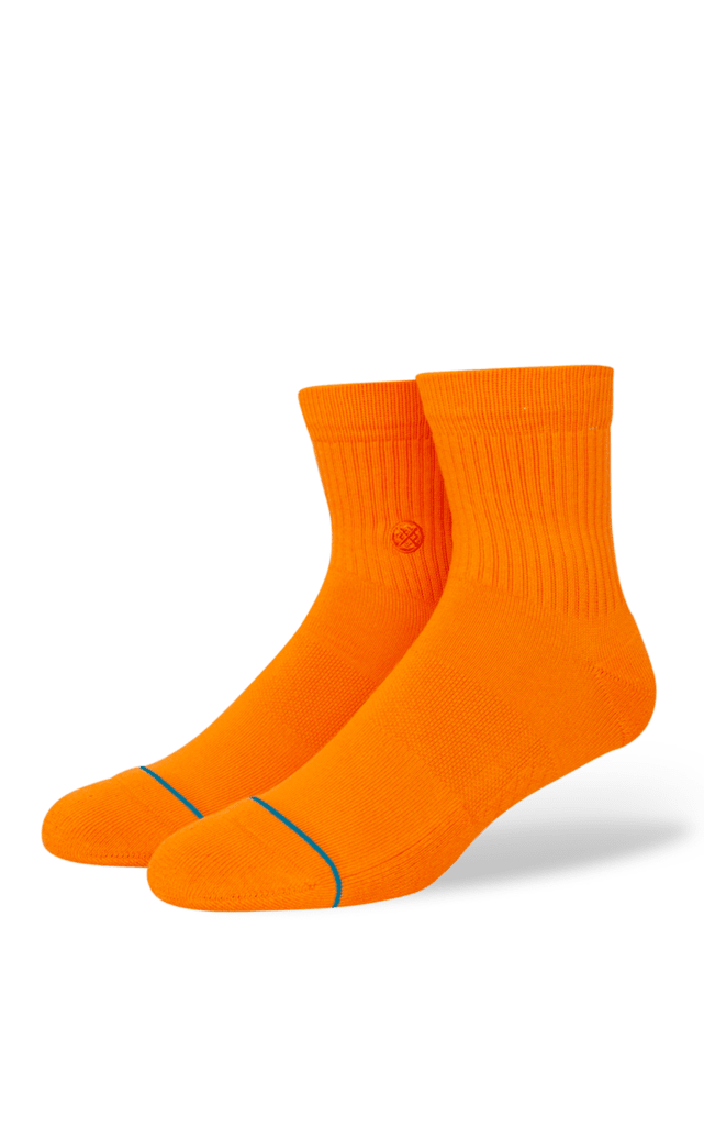 Icon Quarter Socks in Orange