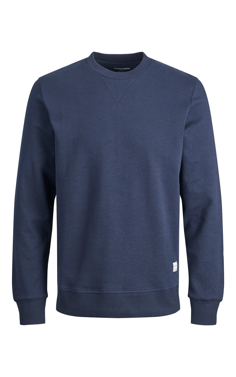Basic Sweatshirt Crew Neck in Navy