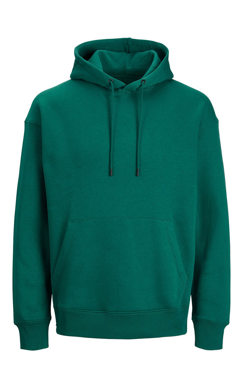 Star Relaxed Pullover Hoodie in Storm Green