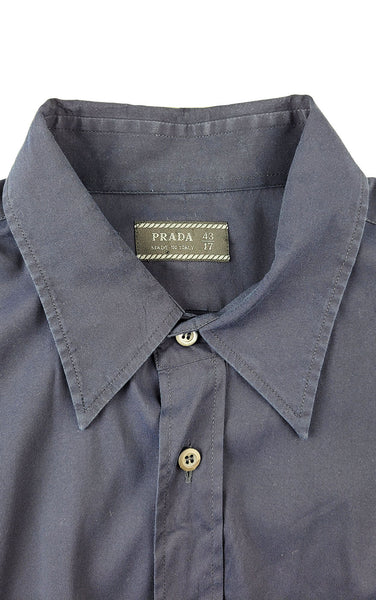 Midnight Blue PRADA Button Up Shirt