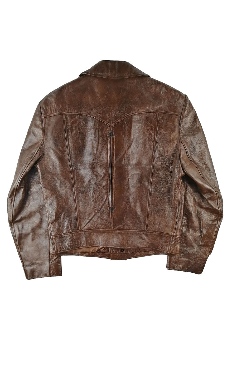 Vintage Two-Tone 70s Leather Jacket – 8th & Main