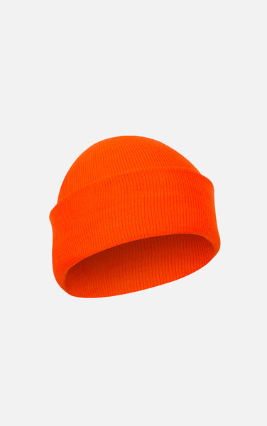 Fine Knit Watch Cap Orange