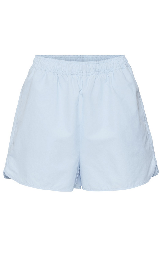 Astrid High Waisted Shorts in Blue