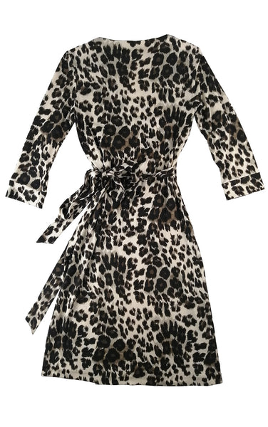 DVF Silk Leopard Print Dress