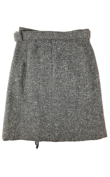 Holt Renfrew Wool Skirt with Waist Pack